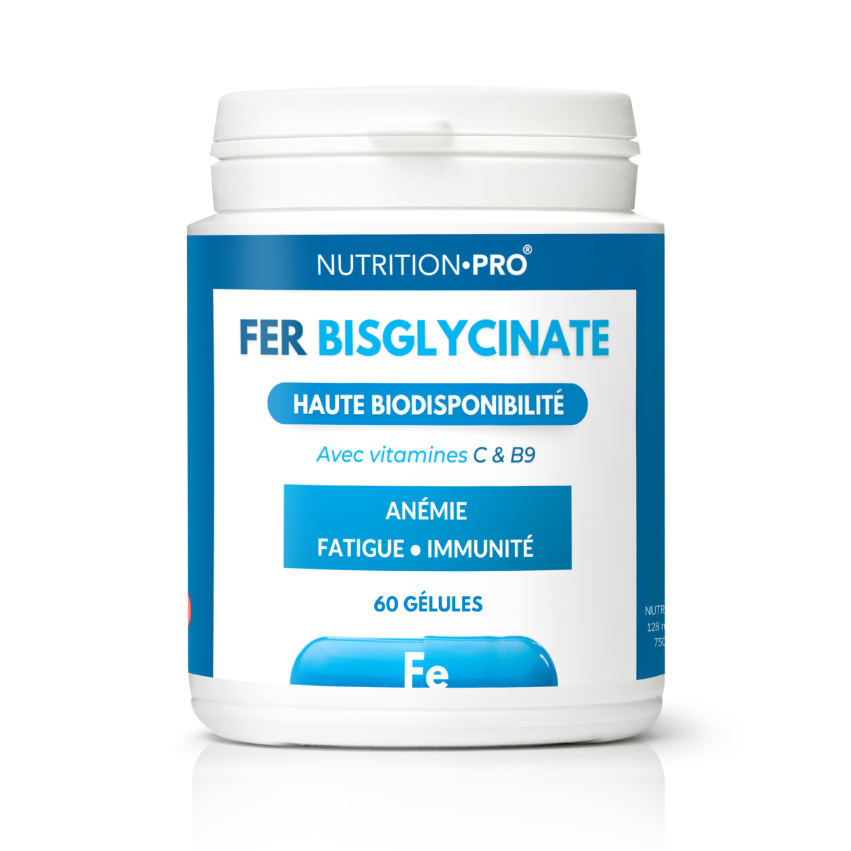 FER BISGLYCINATE - 60 GÉLULES