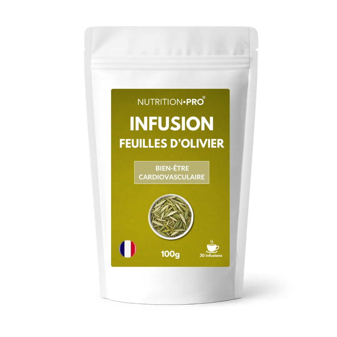Infusion feuilles d'olivier 100g Nutrition•pro – tisane bio pour tension artérielle et santé cardiaque