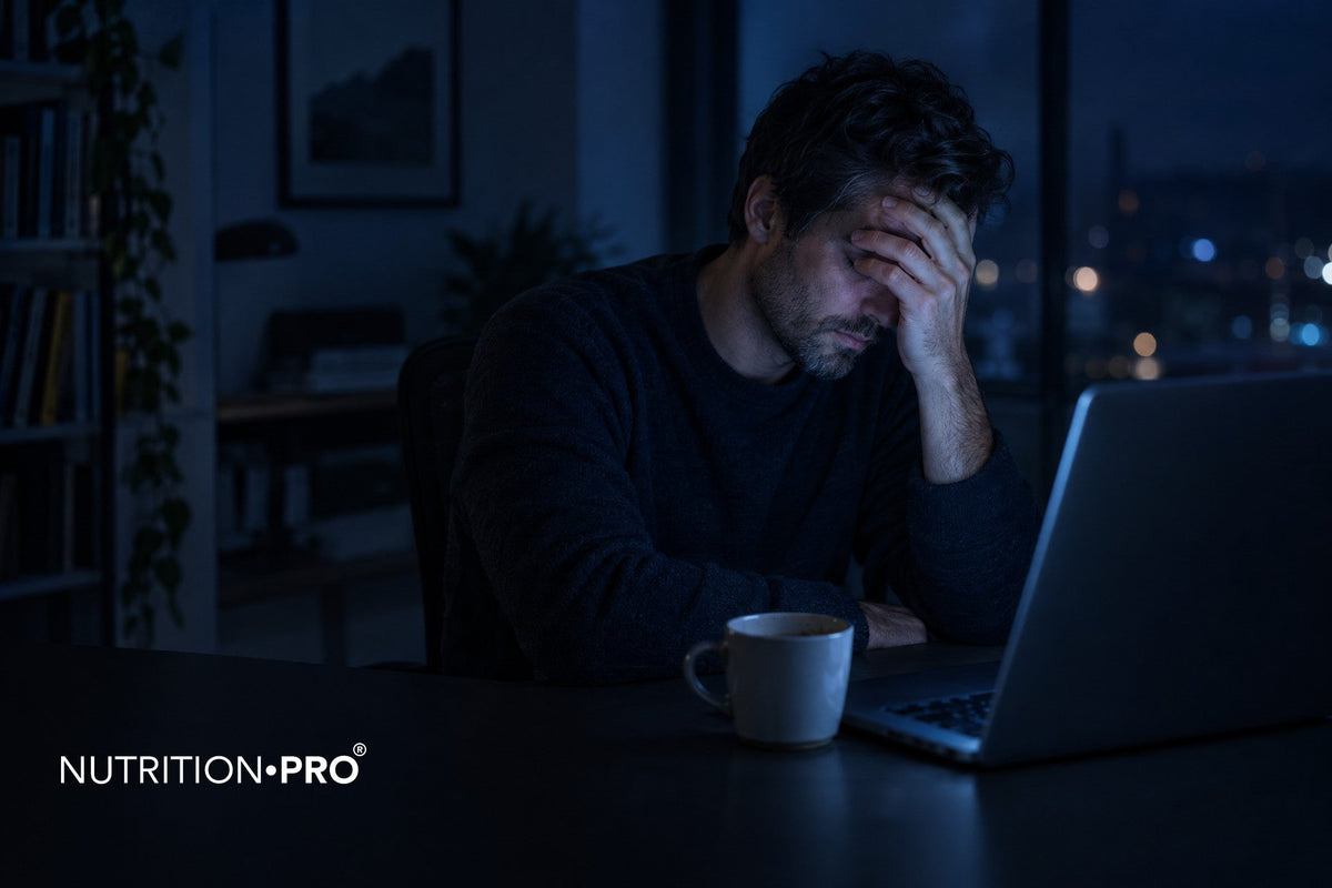 Fatigue surrénale : épuisement au bureau tard le soir