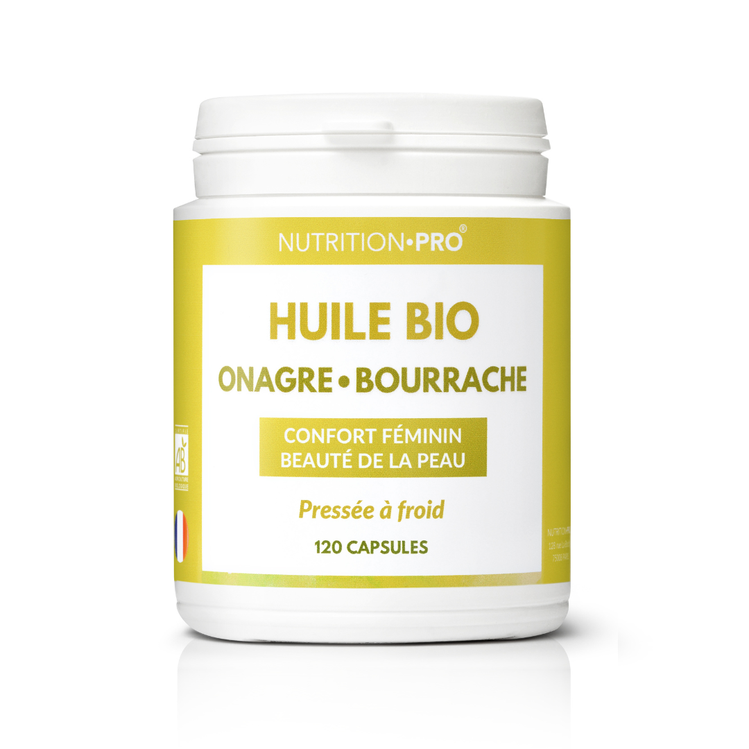 HUILE D'ONAGRE/BOURRACHE BIO - 120 CAPSULES